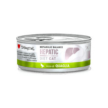 DISUGUAL Hepatic Przepiórka - karma mokra weterynaryjna dla kota, 85g