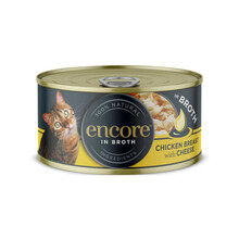 ENCORE Cat kurczak z serem w bulionie - mokra karma dla kotów, 70g