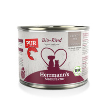 HERRMANN'S Manufaktur Kreativ Rind Pur - karma mokra, dla dorosłych psów i kotów 100% wołowina