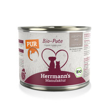 HERRMANN'S Manufaktur Kreativ Pute Pur - karma mokra, dla dorosłych psów i kotów 100% indyk