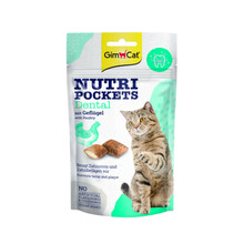 GIMCAT Nutri Pockets Dental z Drobiem - przysmak dla kota, 60g