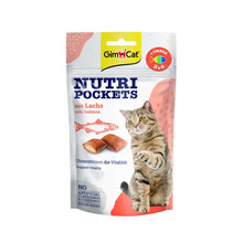 GIMCAT Nutri Pockets Łosoś z Omega 3&6 - przysmak dla kota, 60g