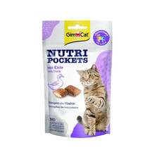 GIMCAT Nutri Pockets Kaczka+Multivitamin - przysmak dla kota, 60g