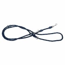 BARRY KING Smycz regulowana dla psa, Rope, Granatowa, Sznur Odblaskowy, 200cm/10mm