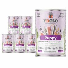 YDOLO Puppy PAKIET 6x400g – karma mokra dla szczeniąt, wieprzowina Iberico i ryby