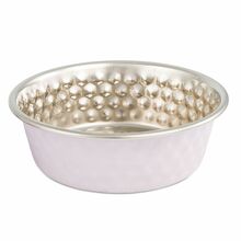 BARRY KING Miska, dla kota/psa, fioletowa, wzór plaster miodu, stal nierdzewna, 260ml