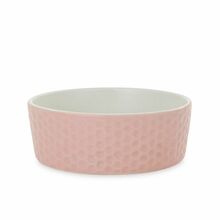 BARRY KING Miska, dla kota/psa, różowa, wzór plaster miodu, ceramiczna
