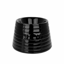 BARRY KING Miska dla psa, rasy długouche, czarna, ceramiczna