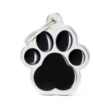 MY FAMILY-Z CHARMS - BIG BLACK PAW - czarna łapka - ADRESÓWKA DLA PSA