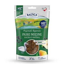 BALTICA Smaki Regionów - mięsne paski kaczka z gruszką - przysmak dla psa, 90 g
