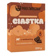 PAKA ZWIERZAKA - wołowina z jabłkiem - ciastka dla psa, 200g