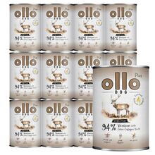 Ollo Kolagen Jeleń PAKIET 12x400g - mokra karma dla psów