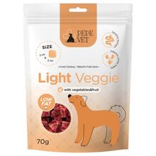 PEPE VET Light Veggie - wegetariańskie przysmaki dla psów z nadwagą - 70 g