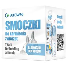 Eurowet – zestaw 2 smoczków silikonowych dla kociąt