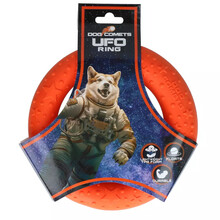DOG COMETS UFO RING ORANJE - Wytrzymały ring do aportowania dla psa