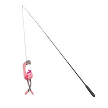 TRIXIE Teleskopowa wędka - zabawka dla kota - 42–106 cm - Flaming