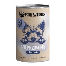 PAKA ZWIERZAKA Wieprzowina z borówką  - Mokra karma dla psa, 400g
