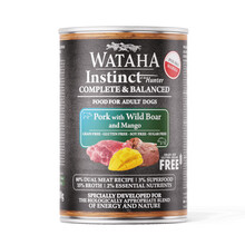 WATAHA INSTINCT 80% WIEPRZOWINA DZIK MANGO - Karma mokra dla psów 400g
