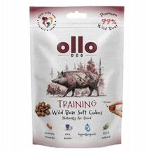 Ollo Air-Dried Training Wild Boar Soft Cubes – Monobiałkowe, hipoalergiczne przysmaki treningowe z dzika, dla psa - 80 g