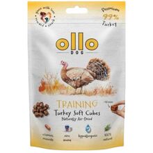 Ollo Air-Dried Training Turkey Soft Cubes – przysmaki treningowe dla psa, z indyka - 80 g