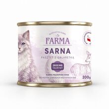 Farma - monobiałkowa karma mokra dla kota z sarną - 200 g