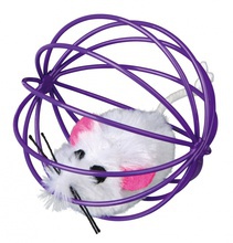 TRIXIE - myszka w klatce - piłka z zabawką w środku