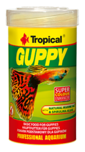 TROPICAL GUPPY - pokarm w formie płatków dla gupików, 100ml