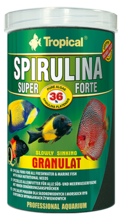 TROPICAL SUPER SPIRULINA FORTE GRANULAT - roślinny pokarm w formie tonącego granulatu z wysoką zawartością spiruliny