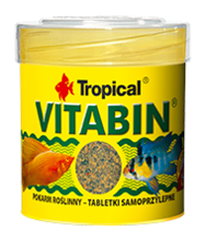 TROPICAL VITABIN ROŚLINNY - pokarm roślinny w postaci samoprzylepnych tabletek, puszka 50ml/80tab.