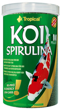 TROPICAL Koi KOI SPIRULINA PELLET SIZE M - pokarm ze spiruliną dla karpi koi i innych ryb stawkowych