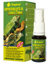 TROPICAL OPHTALVIT-A CHELONIA - balsam ziołowy, lawendowo-świetlikowy, do pielęgnacji skóry i oczu gadów, 15ml