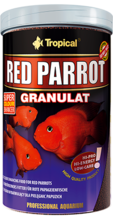 TROPICAL RED PARROT GRANULAT - pokarm wybarwiający w formie granulatu dla pielęgnic papuzich