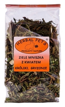 Herbal Pets ziele mniszka z kwiatem - karma uzupełniająca dla królików, szynszyli, świnek morskich, koszatniczek, chomików, myszek 80g