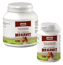 Mikita Megavit Pet Calcium - preparat dla młodych psów 50 lub 150 tabletek