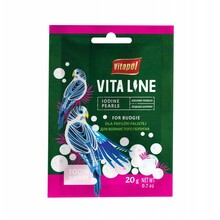 VITAPOL - Vitaline - Jodowe perełki dla papużki falistej, 20g