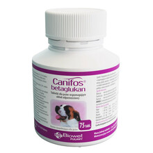 BIOWET CANIFOS Betaglukan - tabletki dla psów wzmacniające układ odpornościowy, 75szt