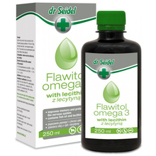 DR SEIDEL Flawitol Omega 3 z lecytyną 250ml - dla psów, kotów i fretek - zwiększa naturalną odporność